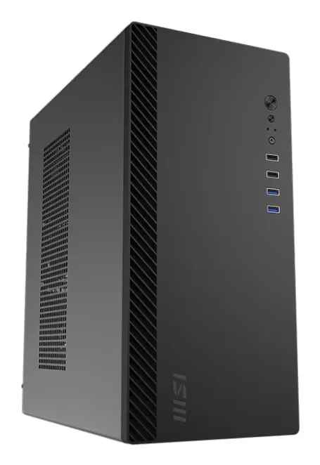 MSI PRO Shield M100 è un case per PC compatto, orientato al business, con design elegante
