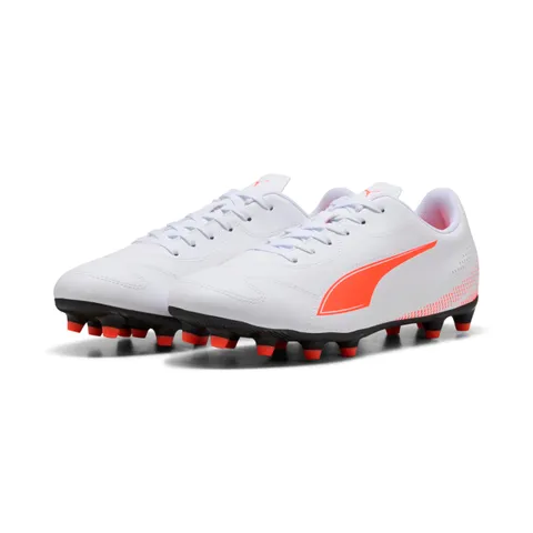 Puma Scarpe Vitoria II Fg/AgSoccer Uomo, Puma Bianco Rosso Brillante, 46 EU