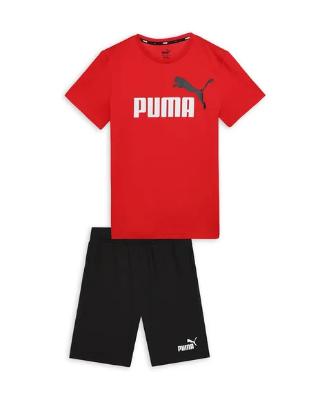 PUMA Short Jersey Set B, Tuta da Jogging Bambini e Ragazzi, per Tutti i Tempi, Rosso, 140