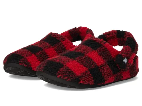 Crocs Unisex Bambino Classic Buff Check Cozzzy Slipper K Scarpa senza lacci, Varsity