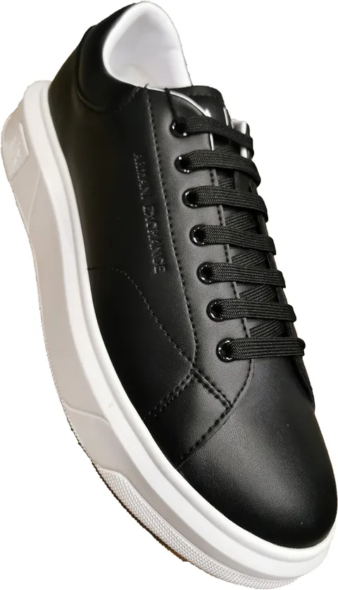 Armani Exchange Venice, Scarpe da ginnastica Uomo, Nero/Bianco, 42 EU