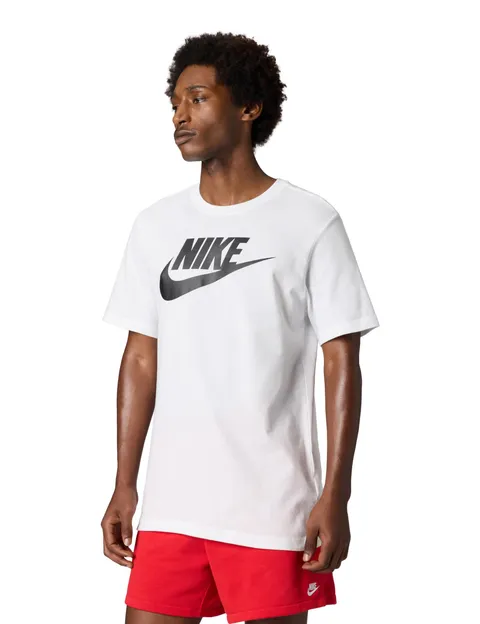 Nike Tee Icon Futura, Maglietta Uomo, bianco (White/Black), S