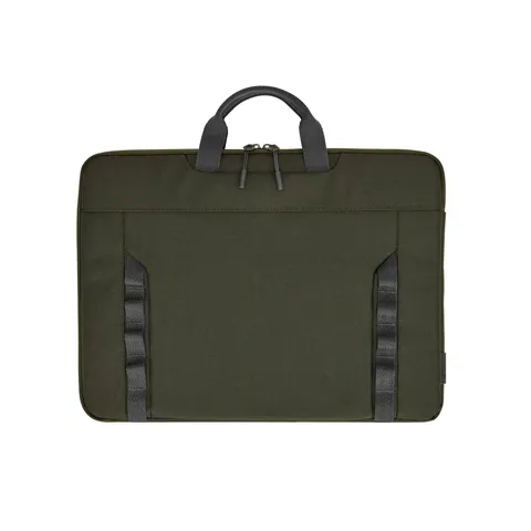 HP Custodia Modulare per Notebook fino a 15.6", 3 Modalità d'Uso, Tasche Interne e Esterne, Resistente all'Acqua, Tracolla Removibile, Design Sottile, Creata con Materiale Riciclato,Grigia/Verde