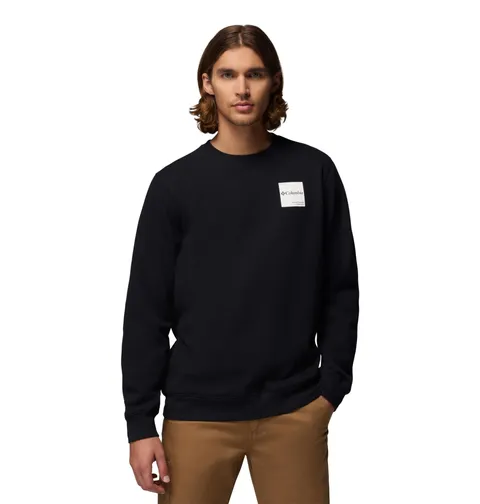 Columbia Trek Crew, Felpa Crew da Uomo, Nero/Squadrato, L