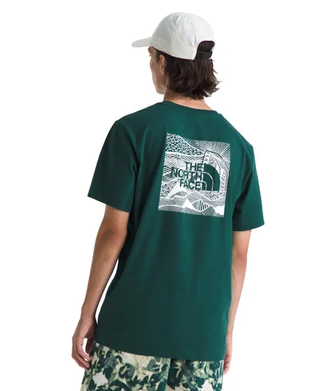 THE NORTH FACE NF0A87NV6GI M S/S Box NSE Celebration Tee T-Shirt Uomo Deep Nori Taglia XS