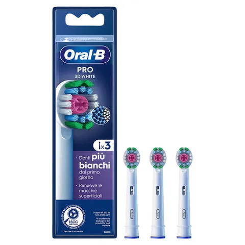 Oral-B Pro 3D White Testine (3 pezzi)