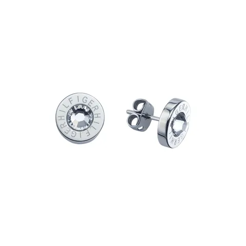 Tommy Hilfiger Jewelry Orecchini a Perno da Donna in Acciaio Inossidabile con un Cristallo - 2700259