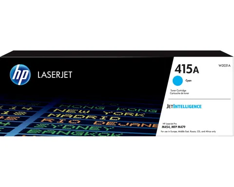 HP 415A - Cyan - Original - LaserJet - Tonerpatrone (W2031A) - f?r Color LaserJet Pro M454dn, M454dw, MFP M479fdn, MFP M479fdw