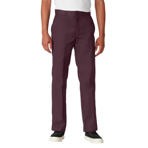 Dickies Original 874 Work Pantaloni, Rosso (Maroon Mr), 33W / 34L Uomo