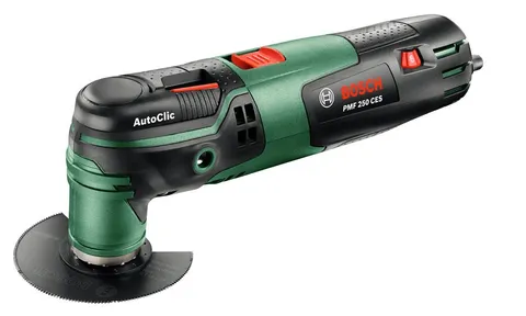Bosch Home and Garden PMF 250 CES Utensile Multifunzione, W, Nero, Verde, Rosso