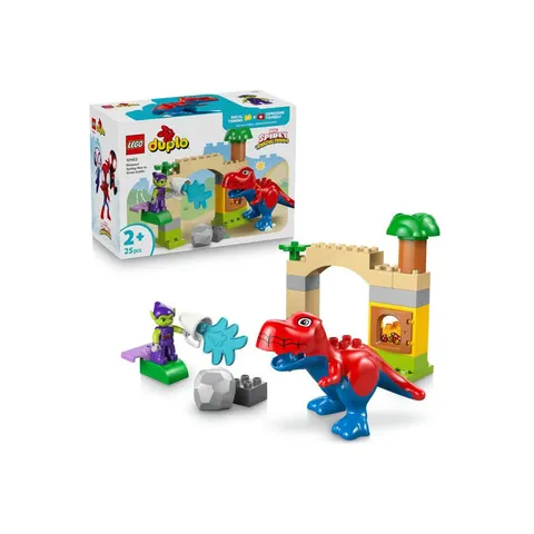 LEGO Duplo Marvel Dinosauro Spidey-Rex vs. Goblin - Giocattolo per lo Sviluppo della
