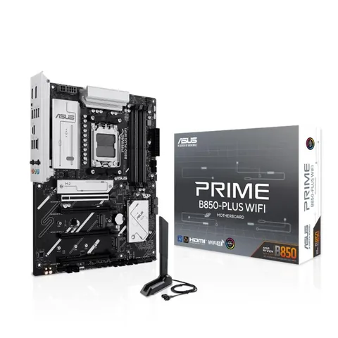 ASUS Prime B850-PLUS WIFI, Scheda Madre AMD ATX, 8+2+1 Fasi Alimentazione, Slot DDR5