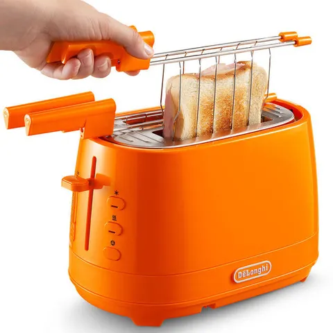 De'Longhi CTLAP2203.O Tostapane 2 fette 550W arancione