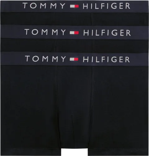Tommy Hilfiger Uomo Pantaloncini Boxer Confezione da 3 Intimo, Blu (des Sky/des Sky/des Sky), S