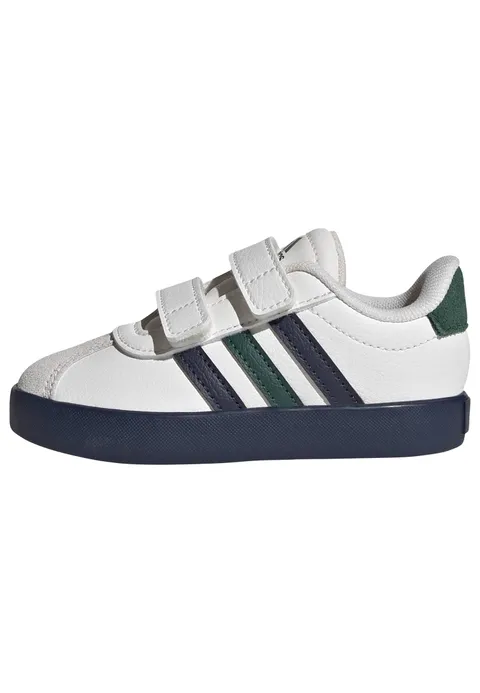 adidas VL Court 3.0 Shoes Kids, Scarpe Unisex - Bambini e Ragazzi, Core White Collegiate