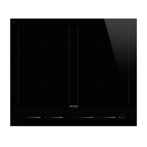 SMEG SIM1644D, Piano cottura a induzione Linea, Black glass