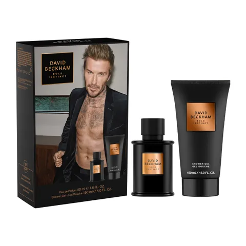 David Beckham, Cofanetto Regalo per Lui Bold Instinct, con Eau de Parfum & Docciaschiuma