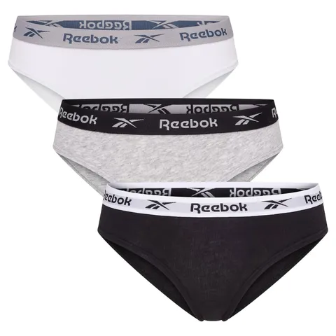 Reebok Slip da Donna Carina in Cotone, Confezione Multipla da 3 | Intimo Femminile in