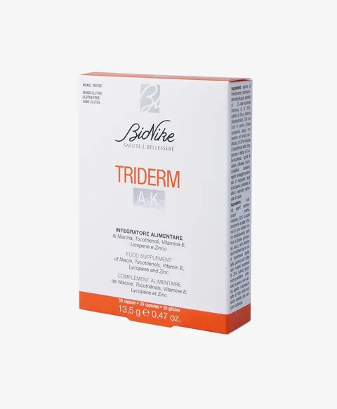 Bionike Triderm A.K. - Integratore Alimentare con Vitamina E, Niacina e Zinco