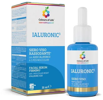 Siero viso Rassodante con Acido Ialuronico a 3 PESI Molecolari - 30 ml ad azione