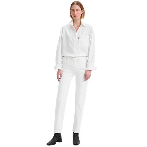Levi's 314 Shaping Straight, Jeans Donna, Soft Clean White, 31W / 32L