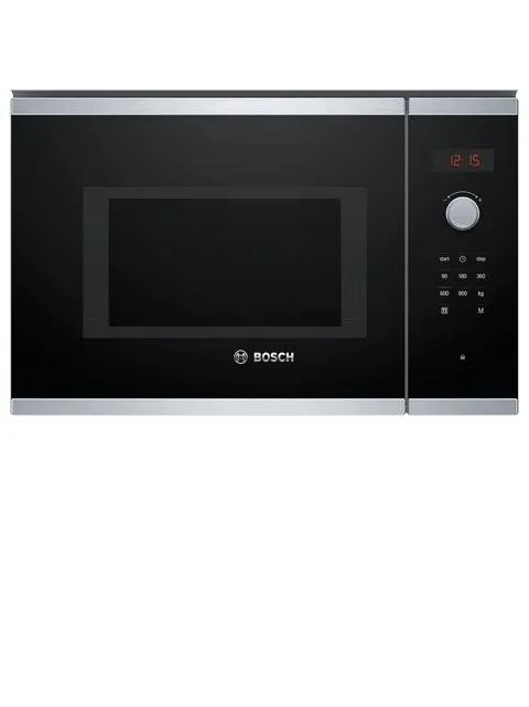 Bosch BFL523MS0 Serie 4, Microonde da incasso, Schermo LED, 20 l, 800 W, Acciaio Inox