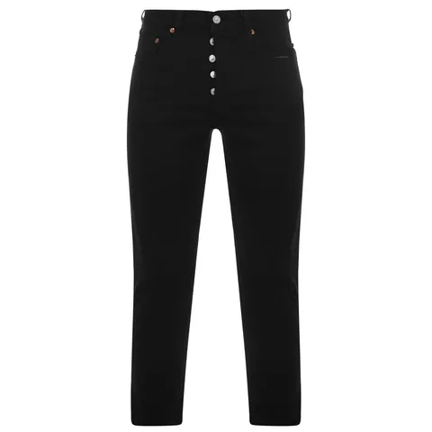 Levi's 501 Crop, Jeans Donna, Black Heart, 34W / 28L