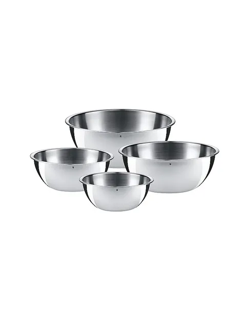 WMF Set 4 Ciotole, Acciaio 18/10, Acciaio, 4 Pezzi