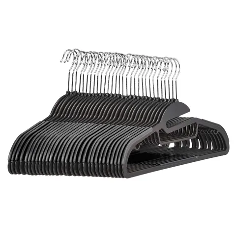 Amazon Basics Grucce in plastica, antiscivolo, resistenti, con gomma e barra orizzontale