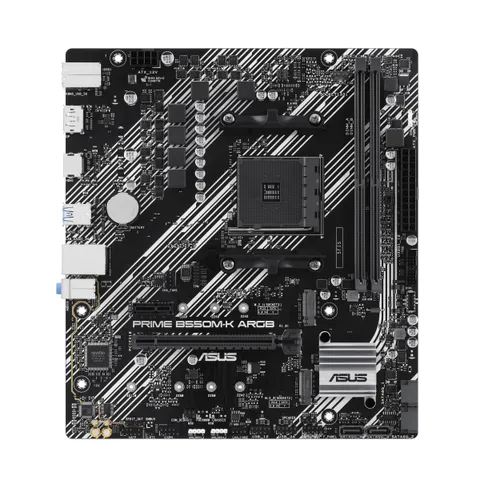 ASUS Prime B550M-K ARGB, Scheda Madre AMD mATX, Slot DDR4, Nera