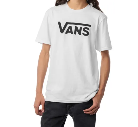 Vans Classic Drop V SS Crew Tee-B, Bianco e Nero, S