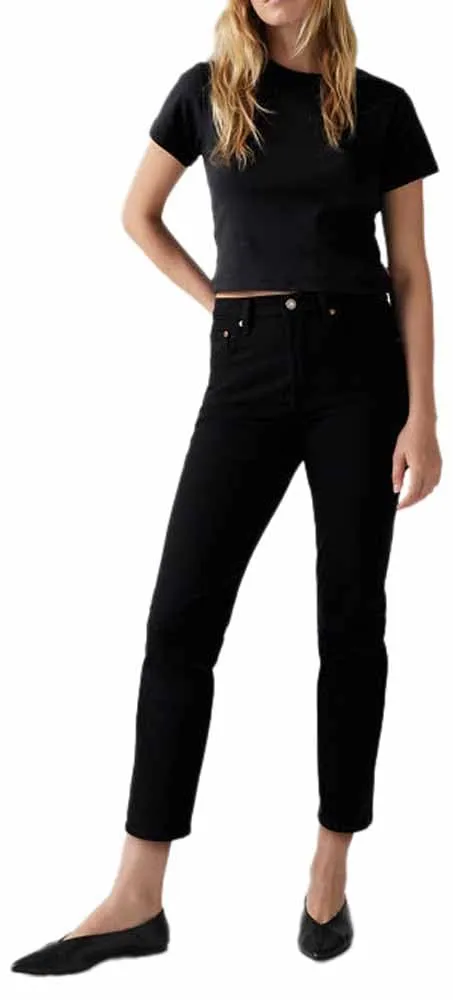 Levi's 501 Crop, Jeans Donna, Black Sprout, 31W / 28L