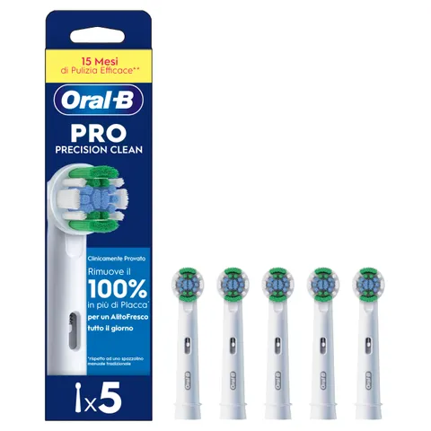 Oral-B Testine Di Ricambio Pro Precision Clean. Confezione da 5 Testine