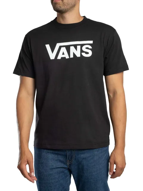 Vans Uomo Maglietta Classica, Black/White, L