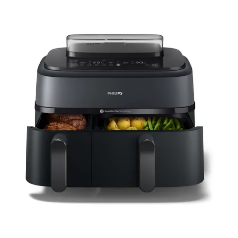 Philips Airfryer Serie 5000 Doppio Cestello Vapore 9L