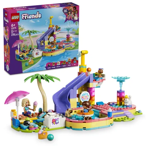 LEGO Friends Divertente Giornata al Parco Acquatico - Miniatura da Costruire Giocattolo
