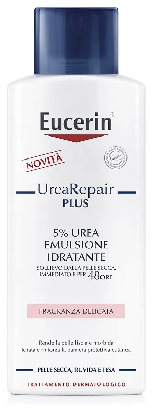 Eucerin Urea Repair Emulsione Idratante 5% Fragranza Lenitiva 250 ml, Crema idratante