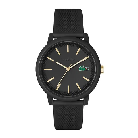 Lacoste Orologio Analogico al Quarzo da Uomo Collezione LACOSTE.12.12 con Cinturino in Silicone Nero - 2011233