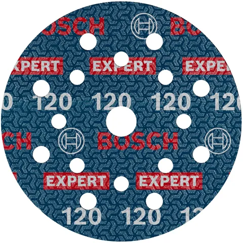Bosch 6x Disco per levigatura Expert O780, 125 mm (per Legno duro, Vernice su legno, Ø