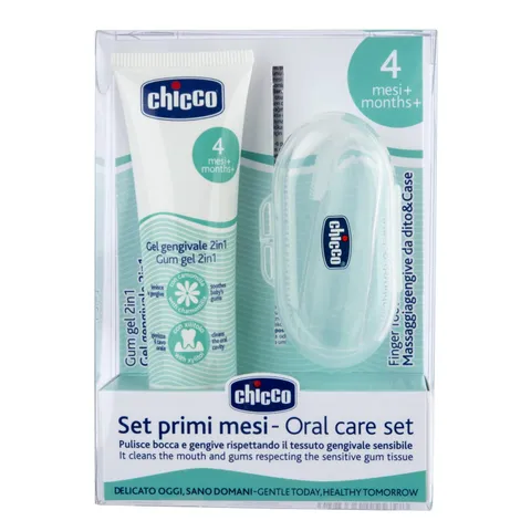 Chicco Set Gel Gengivale e Massaggiagengive 4m+
