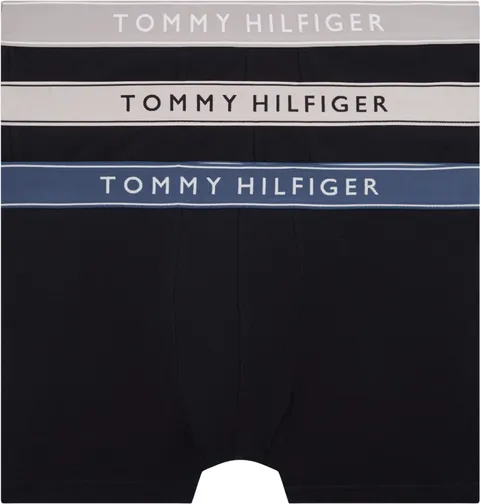 Tommy Hilfiger UM0UM0UM03881 Tronco 3P Uomo 3P Boxer Nero (Ple Pnk/Ant Slver/Aeg Sea), XXL