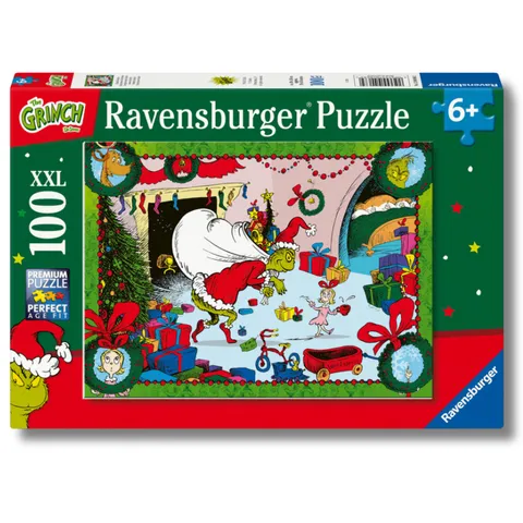 Ravensburger - Puzzles XXL El Grinch | Puzzle Bambini 6 Anni In Su | Puzzle Ravensburger