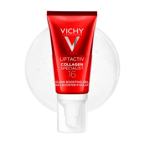 Vichy Liftactiv Collagen Specialist 16, Glow Booster Gel Viso, 50ml