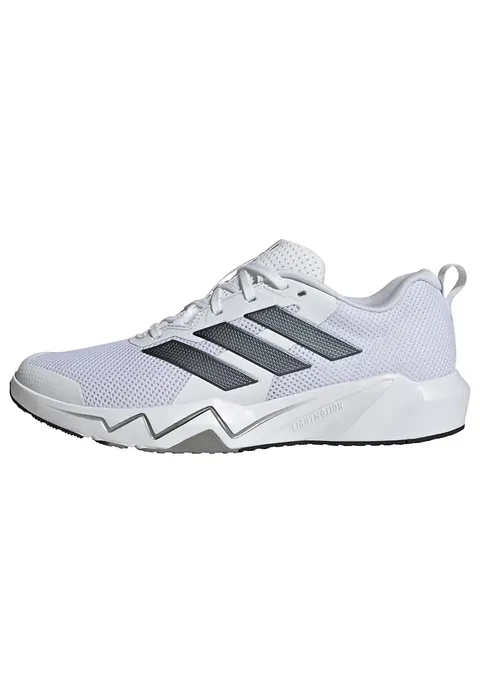 adidas Uomo Rapidmove Go Training Shoes, Ftwr White/Core Black/Iron Met., 42 EU