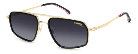 Occhiali da Sole Carrera Carrera 338/S Black ON GOLD/GREY Shaded 58/18/145 uomo