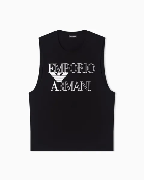 Emporio Armani Uomo Bold Logo Crew Tank Nero M