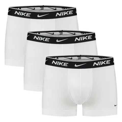 Nike Underwear Uomo Essential Trunks Pacco da 3 - Gamba Corta, Aderente, Tessuto Morbido