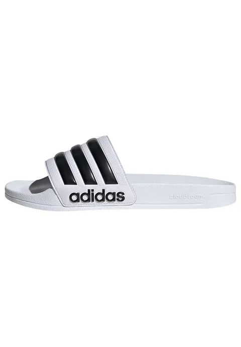 adidas Unisex - Adulto Adilette Shower Slides Slipper, Cloud White / Core Black / Cloud White, 42 EU