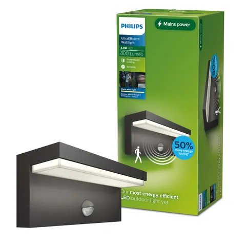 Philips LED Bustan Lampada Esterna 3.8W Sensore