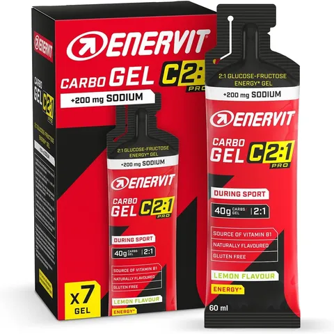 Enervit, Carbo Gel C2:1PRO con Sodio, Gel Energetico, 40g di Carboidrati, Per Attività ad